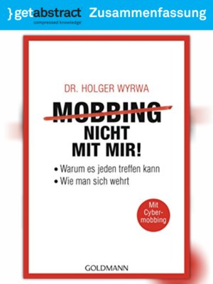 cover image of Mobbing – nicht mit mir! (Zusammenfassung)